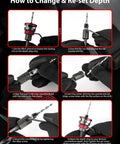 How to Change & Re-set Depth for Heavy Duty Nine Piece Countersink Drill Bit Set With Adjustable Depth Stop Collar And Tct Alloy Steel.