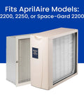 Replacement Furnace Filter 20X25X6 MERV 10 For Space-Gard 2200 2250 Whole-House Air Purifiers Pack Of 2 USA Made shown installed