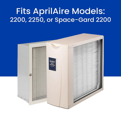 Replacement Furnace Filter 20X25X6 MERV 10 For Space-Gard 2200 2250 Whole-House Air Purifiers Pack Of 2 USA Made shown installed