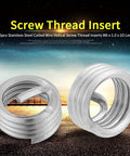 M6 1.0 1D Stainless Steel Threaded Inserts Kit 100 Pcs Helical Coil Wire Thread Repair with sunset backdrop