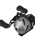 Sniper Economy Micro Spincast Reel With Clam Pack And Stainless Steel Cone, Lightning 6.2:1 Gear Ratio, 25 IPT, side view