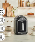 Boss-Grade Turkish Coffee Maker For Five Cups With Ember Mode and Automatic Temperature Control in Galaxy Grey Finish in kitchen