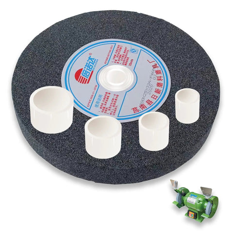 Reducing Bushing Adapters For Bench Grinding Wheels 8 Piece Kit 2 Sets Four Size Options To Fit One Half Inch, Five Eighth Inch, Three Quarter Inch, And One Inch Inner Diameters Ideal For Upgrading Your Bench Grinder And Dialing In A Precise Pro Grade Fit.