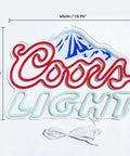 Beer Neon Sign LED Bar Light For Man Cave And Home Bar Decor Mountain Pattern Printing With Beer Logo Chill Mountain Wall Sign