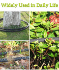 Flat Soaker Hose 50 Ft With Stake For Garden Beds Drip Irrigation Hose Heavy Duty Water Saver 80 Percent For Vegetables
