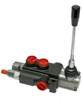 Open Center Hydraulic Control Valve With 1 Spool 4 Way 3 Position, 13 GPM, 3600 PSI, SAE 10 In Out And SAE 8 Work Ports, metal construction