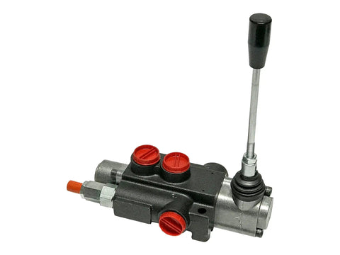 Open Center Hydraulic Control Valve With 1 Spool 4 Way 3 Position, 13 GPM, 3600 PSI, SAE 10 In Out And SAE 8 Work Ports, metal construction
