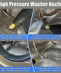 4 Pack High Pressure Washer Nozzle Tips With 1/4 Quick Connect, Needle Nose Tips cleaning washing machine interior