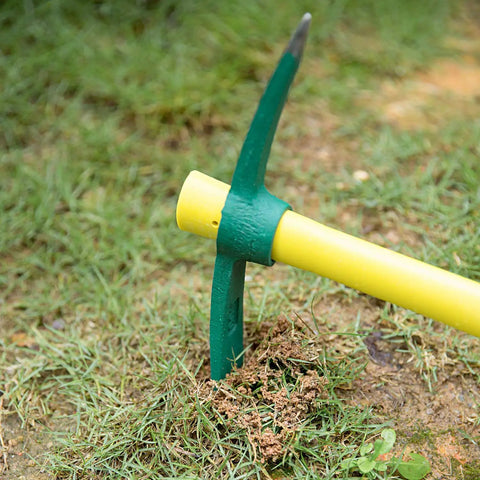 15 Inch Pick Mattock Hoe With Forged Steel Head And Fiberglass Handle for Digging and Loosening Soil in garden soil