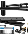 Hidden Pivot Hinge For Secret Doors And Hidden Bookcases Thickened Rock Solid Heavy Duty Steel Hardware With 870 Lbs Load Bearing 360 Degree Rotation Smooth Bearing Design Rust Resistant Patented