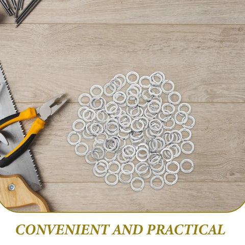 100 Pcs M8 Split Lock Spring Washers Made From 304 Stainless Steel For Screws And Fasteners Built Tough For Crafts DIY Projects