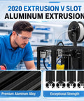 7 Pack 400mm Aluminum Extrusions With V Slot Gantry Rails, Rod Plates, Wheel Modules, And Universal 90 Degree Foldable Motorcycle And Bicycle Folding Foot Pegs For DIY 3D Printer And CNC Machine Projects. 2020 V-slot aluminum extrusion for 3D printer frame
