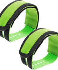 Two Pack Green Bike Pedal Straps For Stationary Bikes Anti Slip Foot Straps Toe Clips Compatible With Fixed Gear Pedals Easy Install Safe Foot Grip