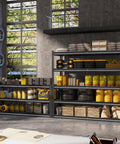 48 Inch Wide Heavy Duty Garage Shelving 5 Tier Storage Rack With Double Column Design For Maximum Stability And 3030 Lbs Load Capacity Ideal For Garage Organization And Heavy Tools Beefy Steel Construction Easy Assembly, loaded with tools