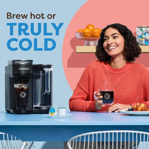 Your Go To Single Serve Coffee Maker For Hot Or Iced Brews, QuickChill And MultiStream Tech Delivers Cold Coffee In Minutes