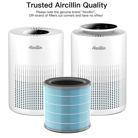 Replacement Filters For AP070A And AP070B Air Purifier 2 Pack With Activated Carbon And High Efficiency HEPA shown with air purifiers