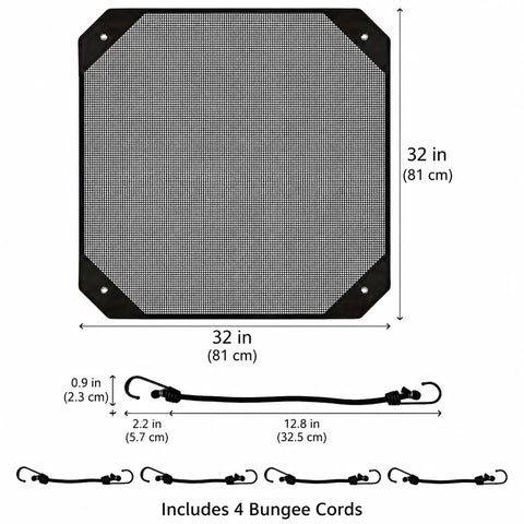 Badass AC Mesh Top Cover With Heavy Duty Hooks Top Tier Debris Shield For Outdoor Air Conditioning Units Keeps Leaves Out And Lets Fresh Air Flow Smooth Without Breaking A Sweat
