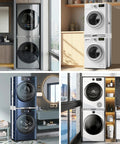 Universal Washer Dryer Stacking Kit For 24 To 29 Inch Machines in modern laundry spaces