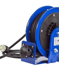 Heavy Duty 30 Foot Power Cord Reel With 12 AWG Cable Single Receptacle Retractable Electrical Reel For Garage Or Shop Mount On Wall Floor Or Overhead Durable Lightweight Portable