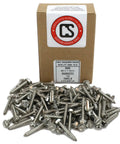 Heavy Duty 8 X 1 Inch 18 8 Stainless Steel Hex Washer Sheet Metal Screws Phillips Drive 100 Pack with box