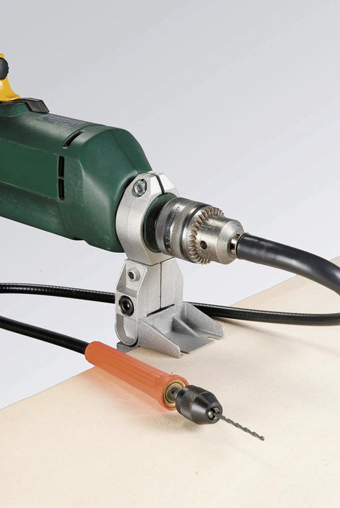 Heavy Duty Drill Stand For Drill Machines And Cordless Screwdrivers, Boss Grade Stationary Mount with 43mm Euro Neck on a table