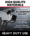 Powerbuilt universal thread repair tool with aluminum alloy body and knurled handle, side view