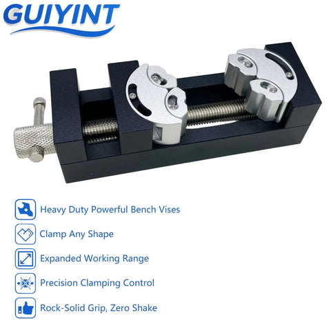 Mini Vise Clamp With Smart Fractal Design For Drill Press And Bench Use Built For Serious Woodworking Diy Projects And Repairs