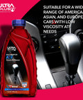 Dexron III Mercon Automatic Transmission Fluid 1 Quart bottle beside car gear shift for smooth shifting