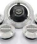 MPI Multi Point Illumination 7500 Lumen Motion Activated Lighting System components in white aluminum