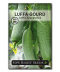 Luffa Gourd Seeds For Planting Non GMO Heirloom Pack Grow Your Own Loofah Sponge At Home Easy To Grow Garden Seed Packet