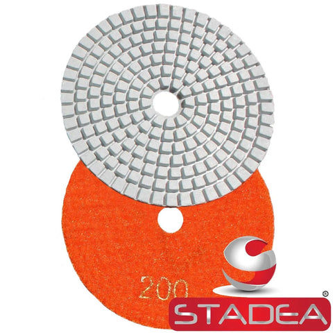 4 Inch Diamond Polishing Pads Wet Dry Set With 11 Diamond Pads And Backer Pad For Granite Concrete Marble Polishing Includes Grits 200