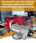 12V Electric Starter Motor With 14 Teeth For 420cc Generators Including Honda GX390 GX340 XP16HPE XP18HPE XP8500EH XP10000E