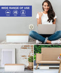 Wooden Style Large Desk Cable Box To Hide Wires And Power Strips, Safe ABS Material, used in various home and outdoor settings.