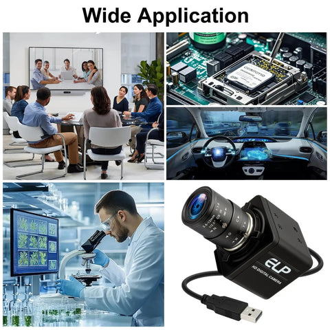 2MP Global Shutter USB Camera With 90FPS High Frame Rate, 4x Manual Zoom Lens 2.8-12mm for versatile applications