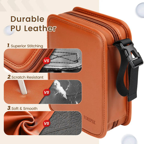 Golf Gifts For Men Fathers Day Complete Golf Accessories Kit In PU Leather Case with durability features shown