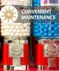 10 Pack Mini Plastic Gear Wheels For Candy Dispensers, High Precision Rotating Mechanism, Compact Design, Easy Install, Universal Candy Machine Replacement Parts For Gumball Machines And Snack Dispensers, white gear