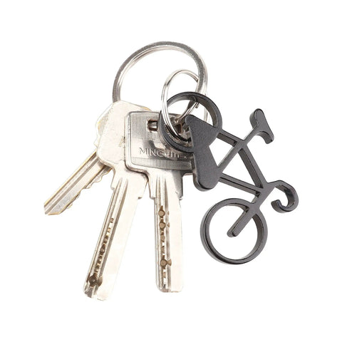 Compact Bike Bottle Opener Keychain Set Six Pack Lightweight Under Thirty Grams Everyday Carry EDC Gear For Pocket Car Or Kitchen Drawer Durable Stainless Steel Multi Tool For Camping Home Bar Gift Idea on keyring with keys