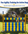 Metal Adjustable Dog Agility Jump Set With Nine Height Levels For Backyard And Indoor Training, pro-grade, foldable hurdles