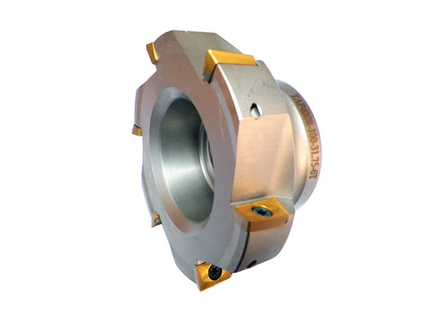 Beefy 4 Inch Face Shell Mill Cutter 90 Degree With 6 Flutes And APMT1604 Inserts Bore One And A Quarter Inch