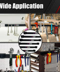Storage Organizer Tool Holder Set With Six Magnetic Tool Bars And One Wrist Magnetic Holder, wall mounted for tools and utensils