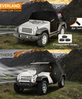 Jeep 2 Door Cab Cover For 2007 2025 Waterproof Oxford Car Cover With Reflective Strip Sun Snowproof All Weather Shield