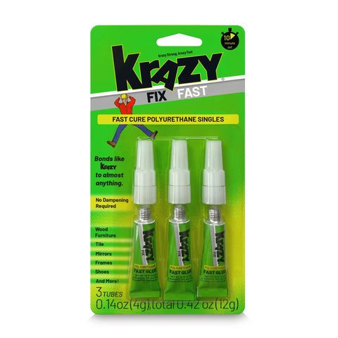 Fast Waterproof Polyurethane Glue For Shoes And More Rapid Curing Adhesive That Bonds Ceramic Plastic Metal Jewelry, 3x4g mini tubes