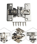 180 Degree Self Supporting Concealed Folding Hinge Set for Cabinets and Folding Tables Zinc Alloy Hardware with screws