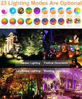 23 lighting modes for Four Pack RGB LED Flood Lights Outdoor 300W Equivalent 30W Bluetooth Smart Color Changing Floodlights decor ideas