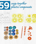 Orbiting Solar System STEM Kit With Windup Motor No Batteries Needed Rotating Planets Hands On Gear Ratios components