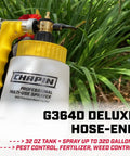 32 Ounce Lawn And Garden Sprayer With Anti Siphon Valve And Adjustable Nozzle Universal Hose End Connection Sprays Up To 320 Gallons Per Fill For Plants Weeds Insects And Fertilizers Made In USA in use with garden