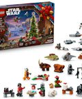 Holiday Lego Star Wars Advent Calendar 2026 Packed With Surprise Buildable Minifigures Behind Every Door featuring various buildable minifigures and vehicles.