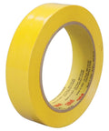 Yellow conformable polyethylene tape 1 in x 36 yd rubber adhesive single roll for sealing and color coding
