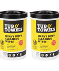 Heavy-Duty Multi-Surface Cleaning Wipes 10 By 12 Inches, 180 Wipes Total, Do-It-All Two-Pack Canisters