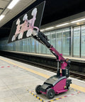 Heavy Duty Vacuum Suction Lifter For Glass Panels Marble Slabs And Steel Sheets straight up solid grip at a train station.
